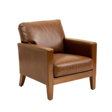 Faux Leather Armchair