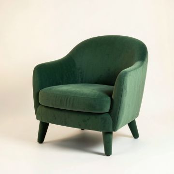 Alder Edge Upholstered Armchair - Green (synthetic illustration; no displayed measurements)