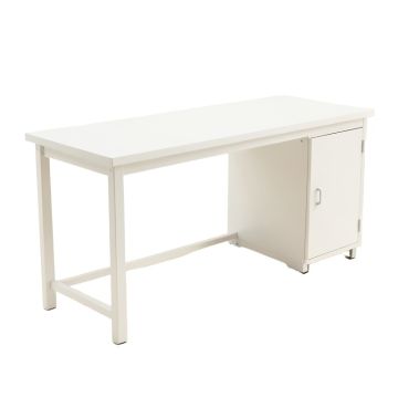 Olive Brook Empty Workshop Workbench - White
