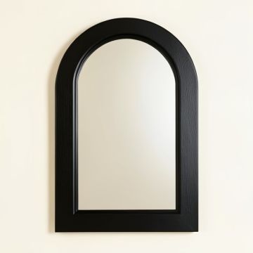 Dune Branch Framed Wall Mirror - Black (synthetic illustration; no displayed measurements)