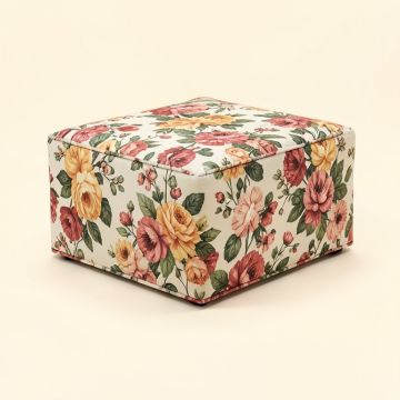 Yara 39 '' Rectangle Floral Storage Ottoman (synthetic illustration; no displayed measurements)