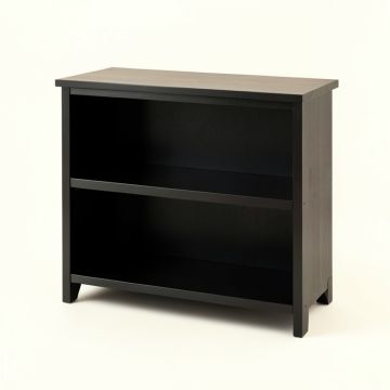 Hazel Bluff Low Bookcase - Black (synthetic illustration; no displayed measurements)
