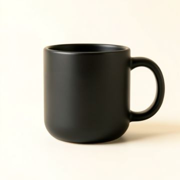 Heath Bluff Ceramic Mug - Black (synthetic illustration; no displayed measurements)
