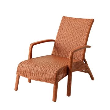 Fern Branch Outdoor Lounge Chair - Terracotta