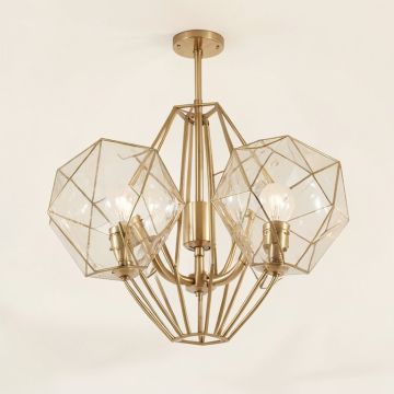 Kanesha 6 - Light Unique / Statement Geometric Chandelier (synthetic illustration; no displayed measurements)