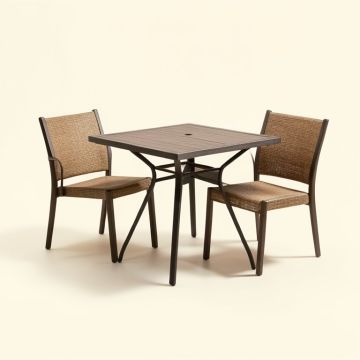 Poojari Outdoor 3 Piece Bistro Set (synthetic illustration; no displayed measurements)