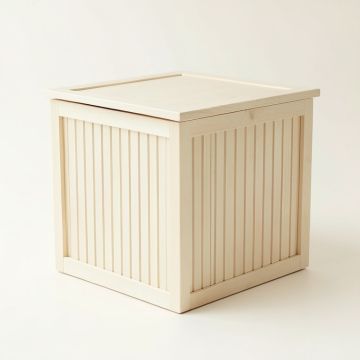 Pine Brook Closed Outdoor Storage Box - Ivory (synthetic illustration; no displayed measurements)
