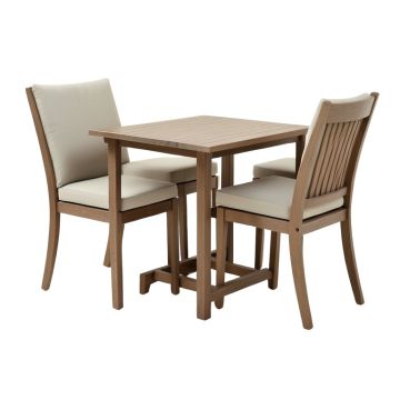 Talt 3 Piece Bar Height Dining Set With Cushions