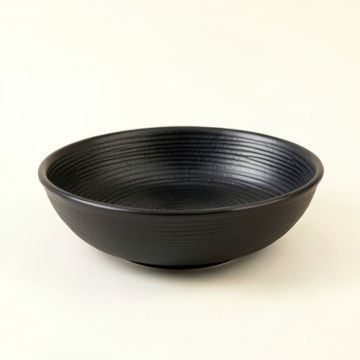 Field Canyon Dining Bowl - Black (synthetic illustration; no displayed measurements)