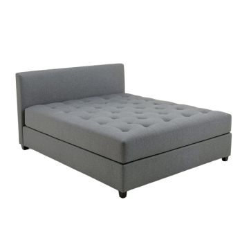Euphemiah Twin Tufted Upholstered Platform Bed