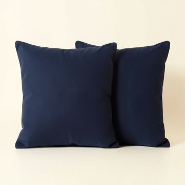 Stripe Collection Navy Blue Throw Pillows - Set Of 2 (synthetic illustration; no displayed measurements)