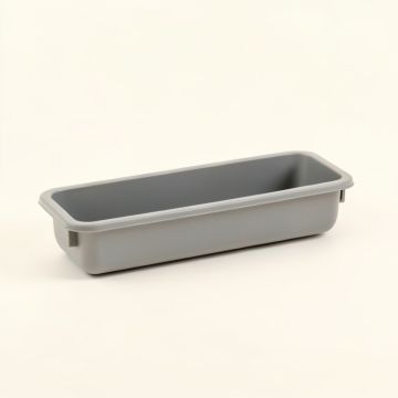 Cliff Bridge Empty Railing Planter With Integral Brackets - Gray (synthetic illustration; no displayed measurements)