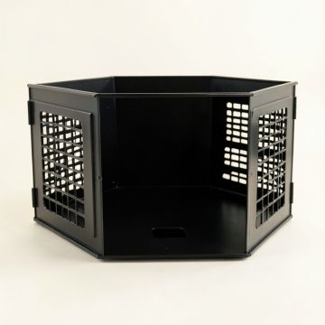Reed Brook Empty Furniture-Style Pet Crate - Black (synthetic illustration; no displayed measurements)