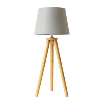 Hill Bluff Floor Lamp With A Plain Fabric Shade - Gray