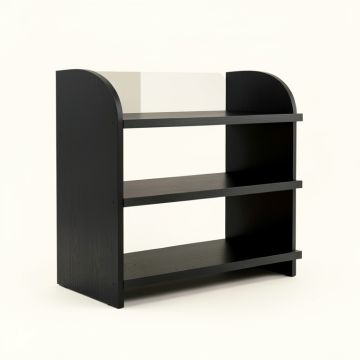Shore Crossing Desktop Shelving Unit - Black (synthetic illustration; no displayed measurements)