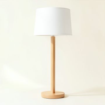Laurel Canyon Floor Lamp With A Plain Fabric Shade - White (synthetic illustration; no displayed measurements)