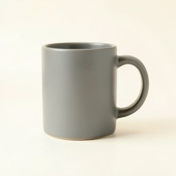 Rowan Bend Ceramic Mug - Gray (synthetic illustration; no displayed measurements)