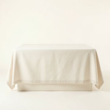 Ash Falls Flat Bed Sheet - Cream (synthetic illustration; no displayed measurements)