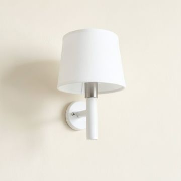 Lake Dale Wall Sconce Mounted On A Plain Wall - White (synthetic illustration; no displayed measurements)