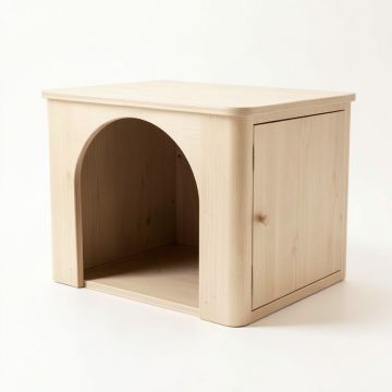 Glen Bend Empty Furniture-Style Litter Enclosure - Beige (synthetic illustration; no displayed measurements)