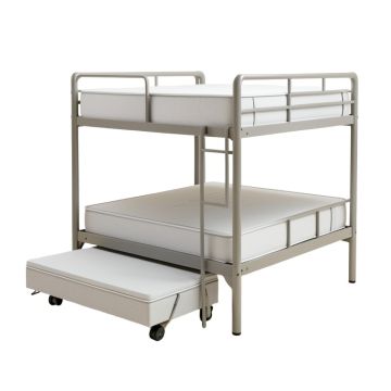 Bundyhill Twin Over Twin Metal Bunk Bed With Trundle