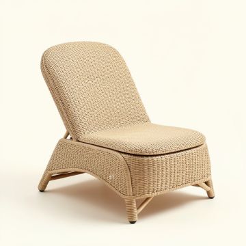 Reed Crossing Outdoor Lounge Chair - Beige (synthetic illustration; no displayed measurements)