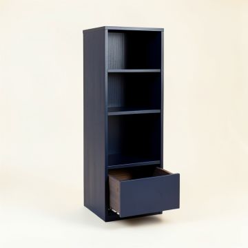 Clay Canyon Narrow Cubby Tower - Navy (synthetic illustration; no displayed measurements)