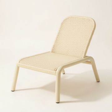 Glen Crest Outdoor Lounge Chair - Cream (synthetic illustration; no displayed measurements)