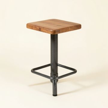 Chapman Swivel Solid Wood Adjustable Height Bar Stool (synthetic illustration; no displayed measurements)