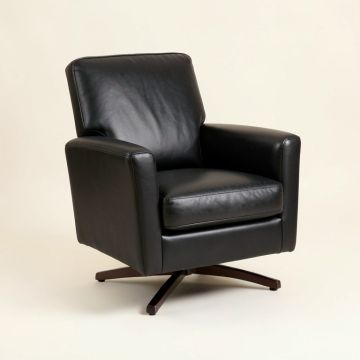 Souvereign 28 '' Wide Top Grain Leather Club Chair (synthetic illustration; no displayed measurements)
