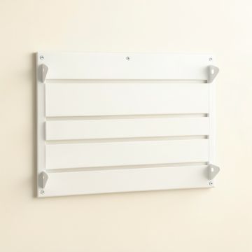 Cedar Brook Empty Wall-Mounted Tool Organizer Panel - White (synthetic illustration; no displayed measurements)