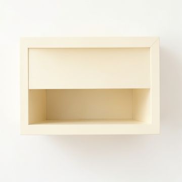 Rowan Crest Wall-Mounted Shelf - Cream (synthetic illustration; no displayed measurements)