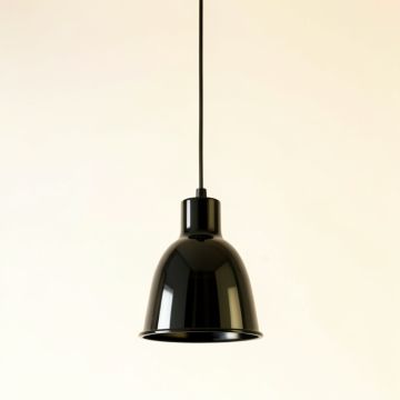 Heath Crossing Pendant Light Suspended From One Plain Cable - Black (synthetic illustration; no displayed measurements)