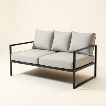 Hardrigg Patio Sofa With Cushions (synthetic illustration; no displayed measurements)