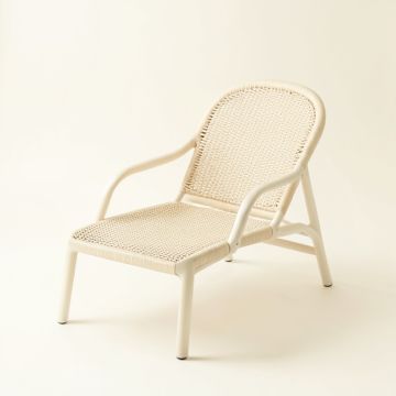 Vale Crossing Outdoor Lounge Chair - Ivory (synthetic illustration; no displayed measurements)