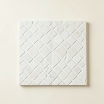 Oak Brook Uninstalled Square Decorative Tile - White (synthetic illustration; no displayed measurements)