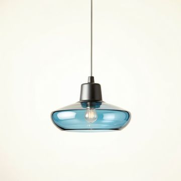 Meadow Dale Pendant Light Suspended From One Plain Cable - Blue (synthetic illustration; no displayed measurements)