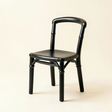 Hazel Branch Small Chair - Black (synthetic illustration; no displayed measurements)
