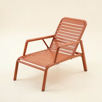 Brook Dale Outdoor Lounge Chair - Terracotta (synthetic illustration; no displayed measurements)