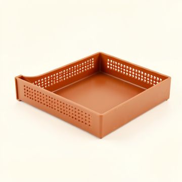 Elm Brook Empty Under-Desk Cable Tray - Terracotta (synthetic illustration; no displayed measurements)