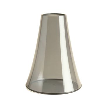 5.25 '' H Glass Bell Lamp Shade ( Screw On ) In Gray