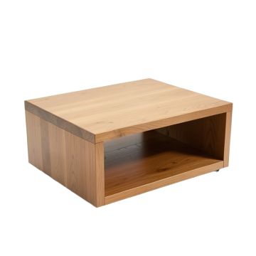 Solid Wood Coffee Table With Storage (synthetic illustration; no displayed measurements)