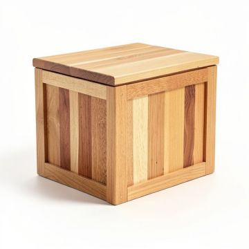 Grade A Soild Wood Deck Box (synthetic illustration; no displayed measurements)