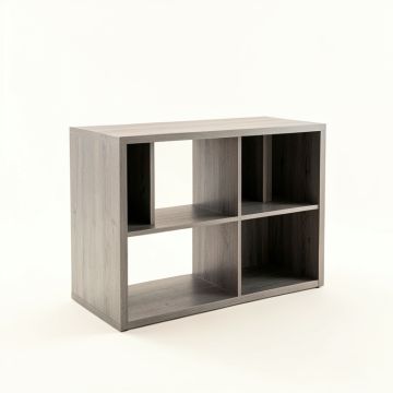 Birch Edge Desktop Shelving Unit - Gray (synthetic illustration; no displayed measurements)