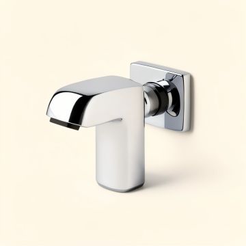 Arched Square Single Hole Vessel Sink Bathroom Faucet (synthetic illustration; no displayed measurements)