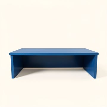 Willow Bridge Desktop Monitor Riser - Blue (synthetic illustration; no displayed measurements)