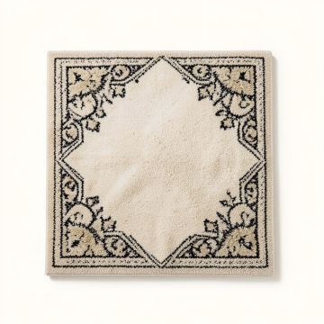 Roloff Hand-Tufted Wool Ivory/Black Area Rug (synthetic illustration; no displayed measurements)