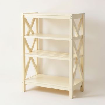 Ash Crest Empty Seed-Starting Shelving Unit Without Lights - Cream (synthetic illustration; no displayed measurements)