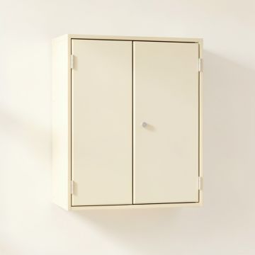 Olive Branch Wall-Mounted Laundry Cabinet - Ivory (synthetic illustration; no displayed measurements)