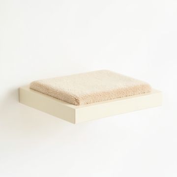 Field Bluff Wall-Mounted Cat Perch - Cream (synthetic illustration; no displayed measurements)